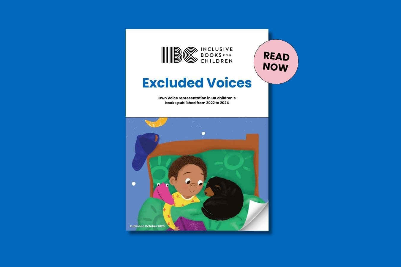 Excluded Voices 2025 report cover on a blue background