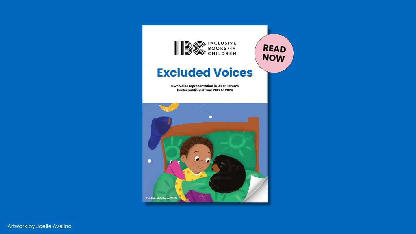 Excluded Voices report cover on a blue background