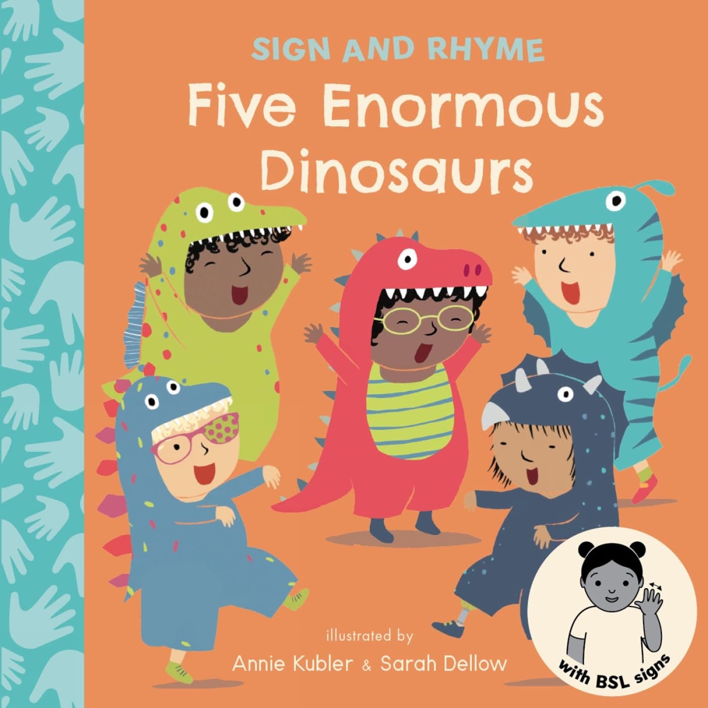 Five Enormous Dinosaurs BSL - Cover